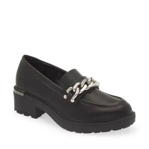 BP Black Platform Loafer Size 8
